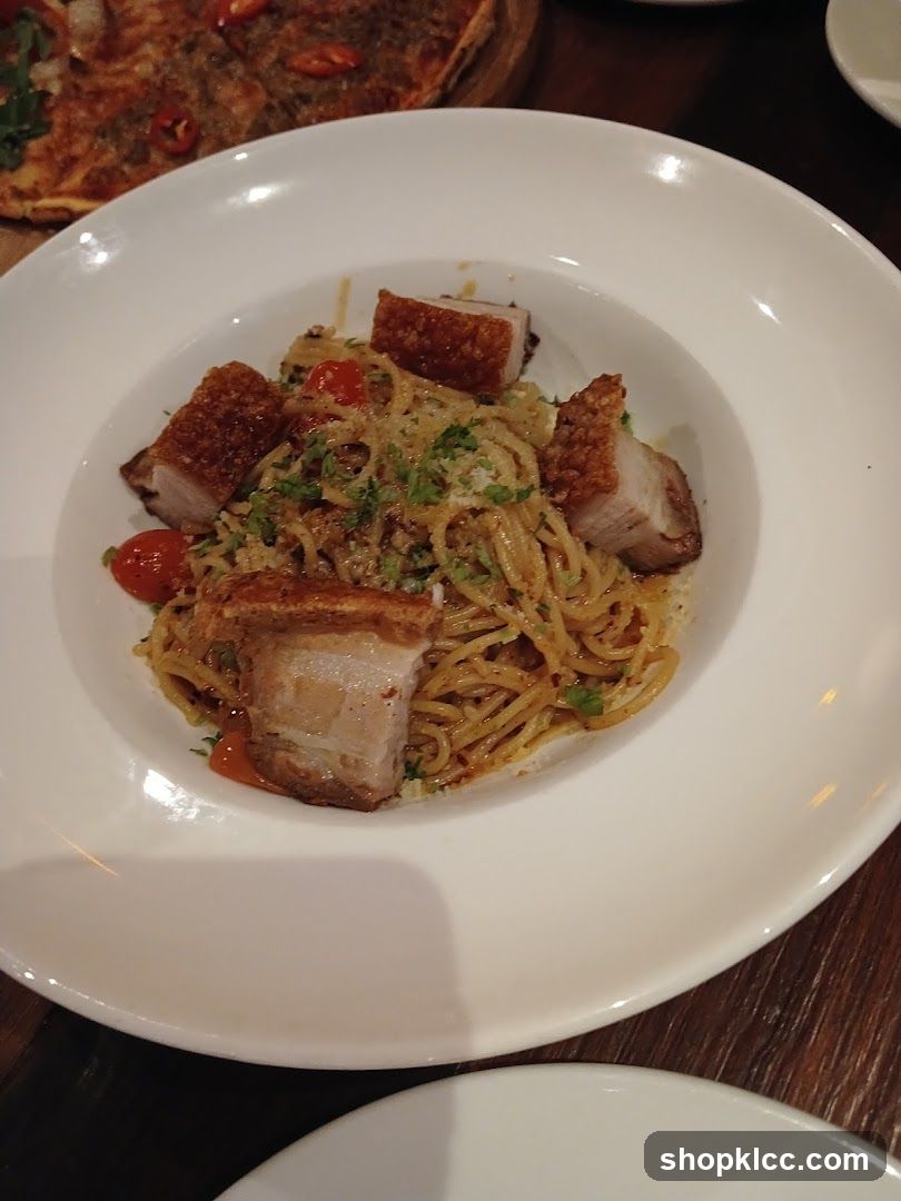 Pork Belly Pasta Dish