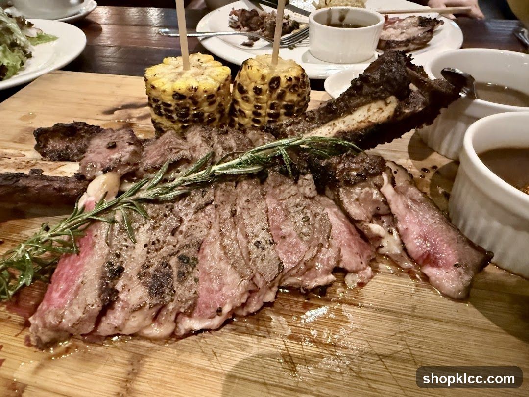 Grilled Steak with Corn and Rosemary