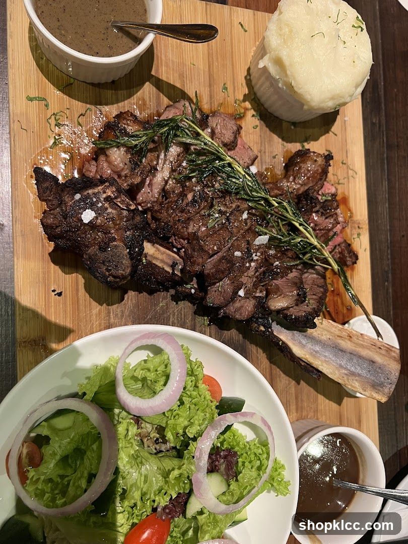 Ribs and Salad Meal