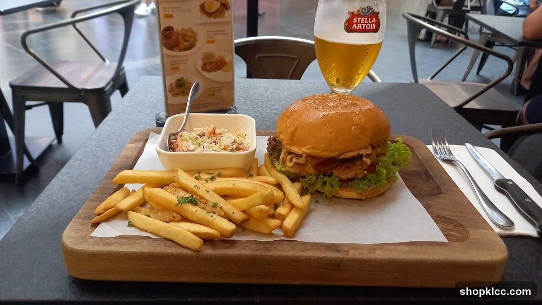 Burger and Fries Meal
