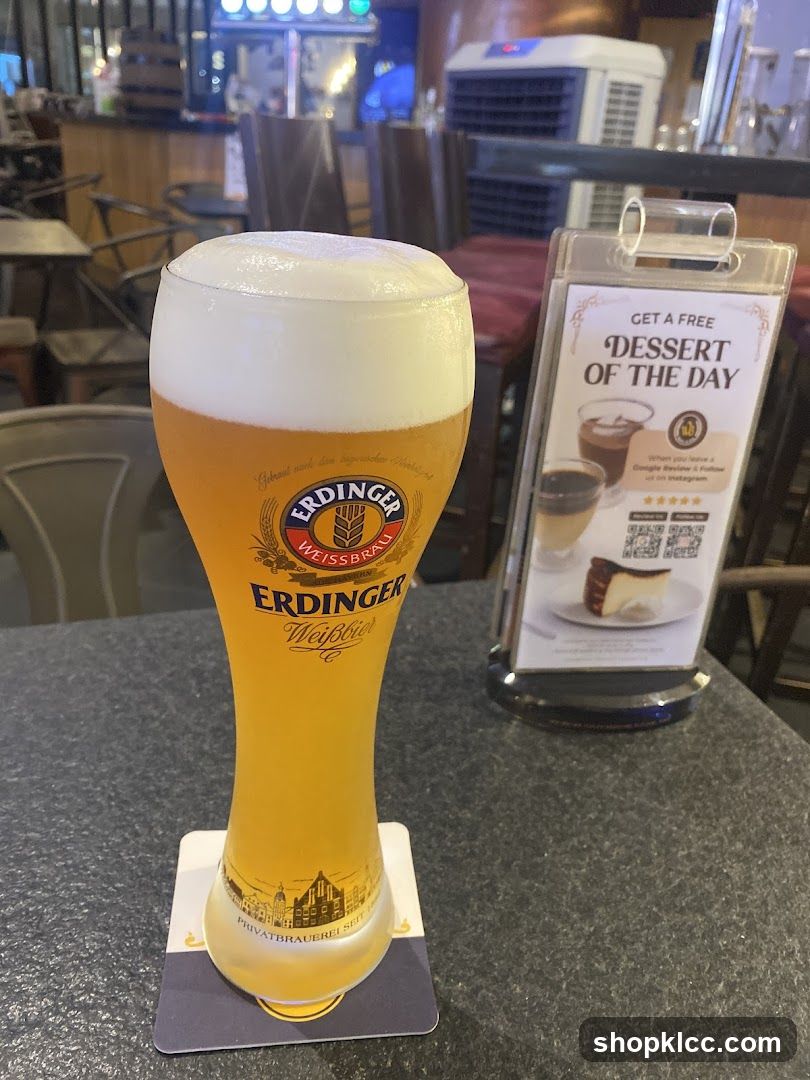 Erdinger Weissbier with Dessert Offer