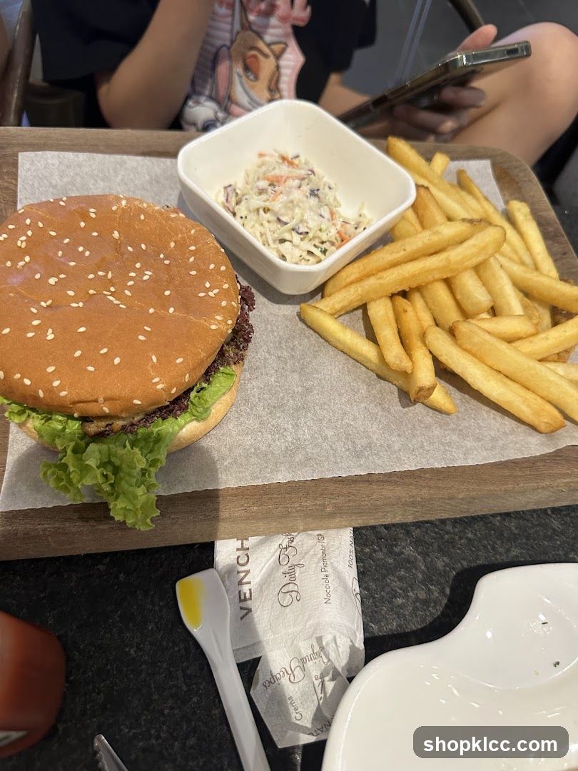 Burger and Fries Meal