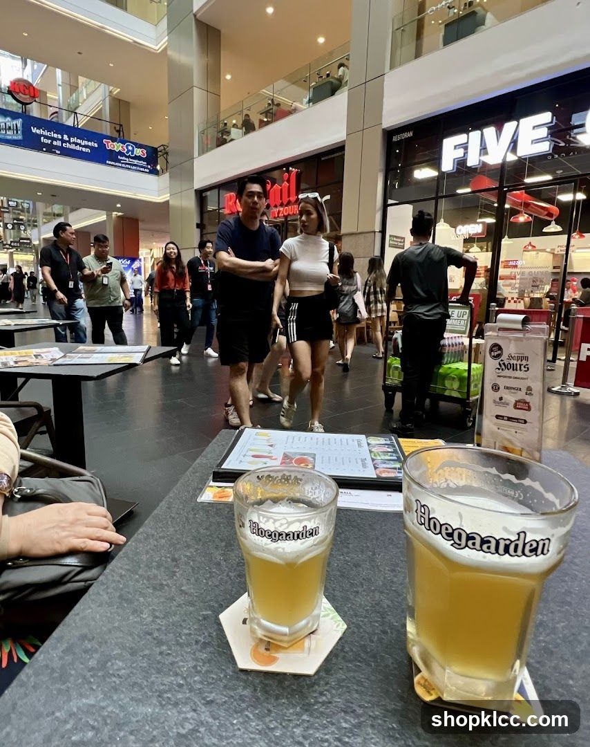 Beer and Mall Scene