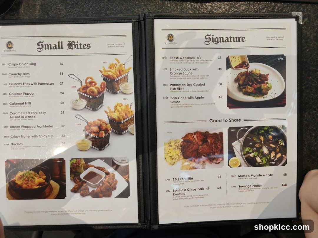 Winebar Menu