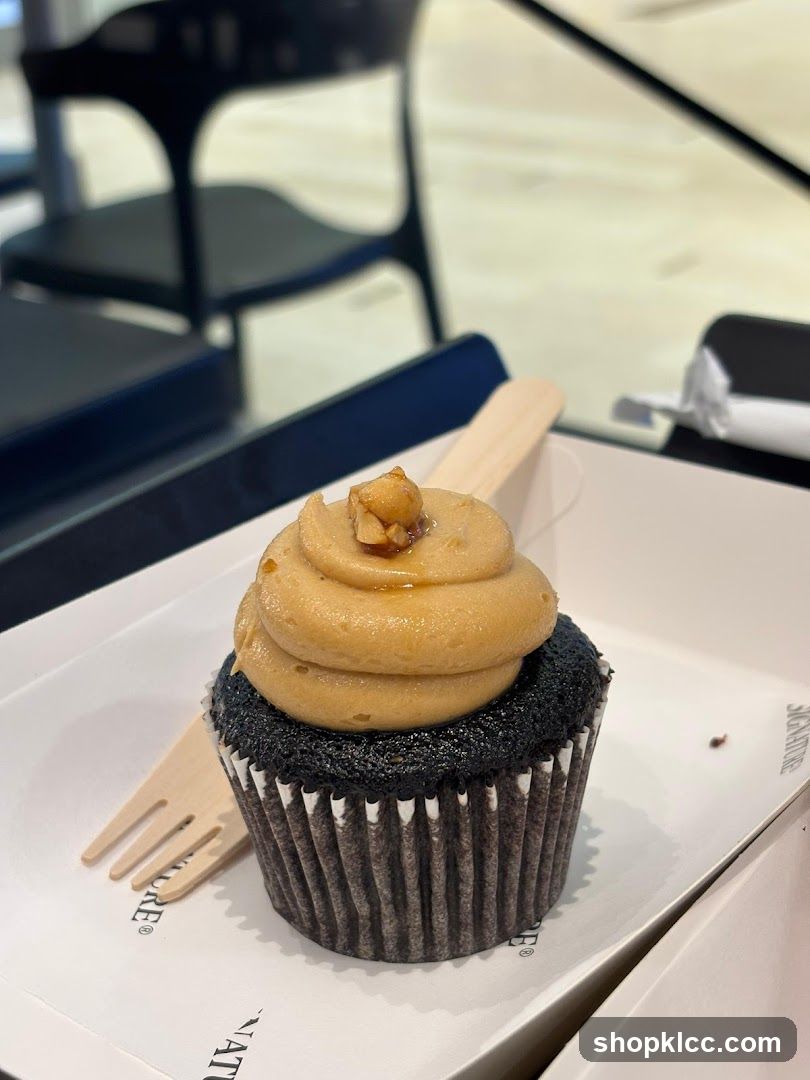 Cupcake with Walnut Topping