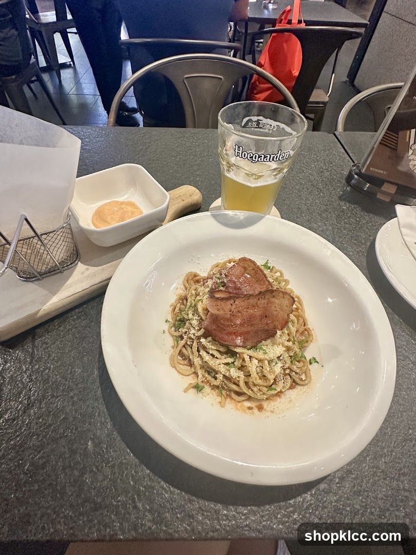 Pasta with Meat and Beer