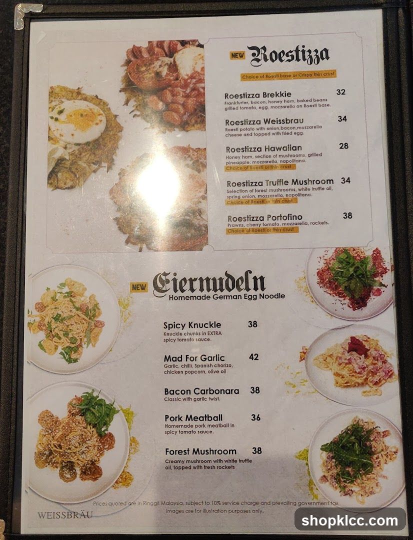 Roestizza & Giermdel Menu