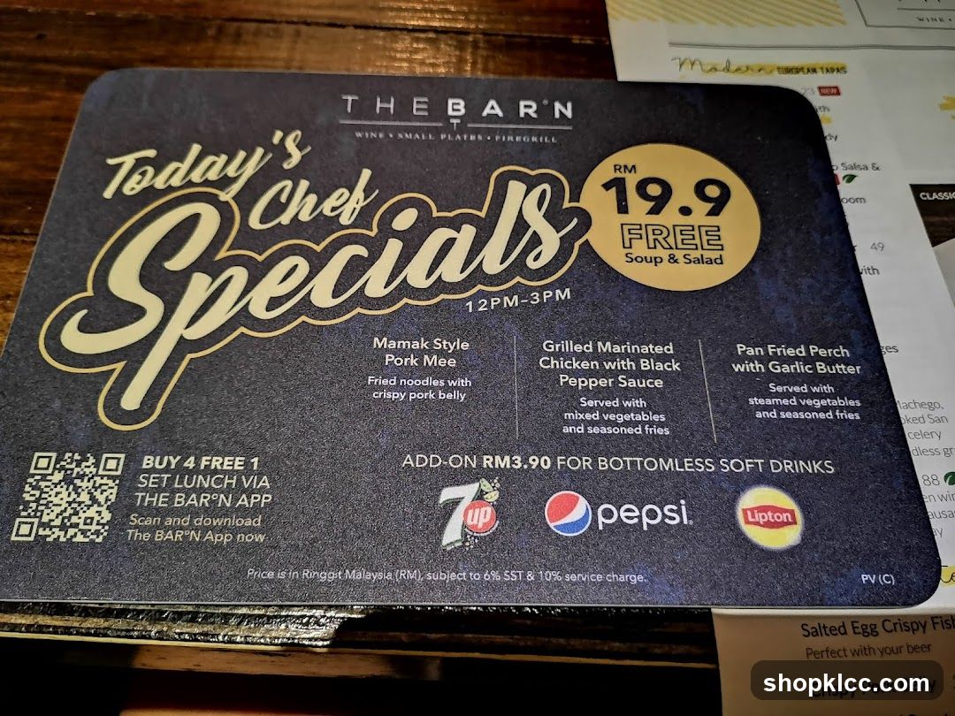Today's Chef Specials Flyer