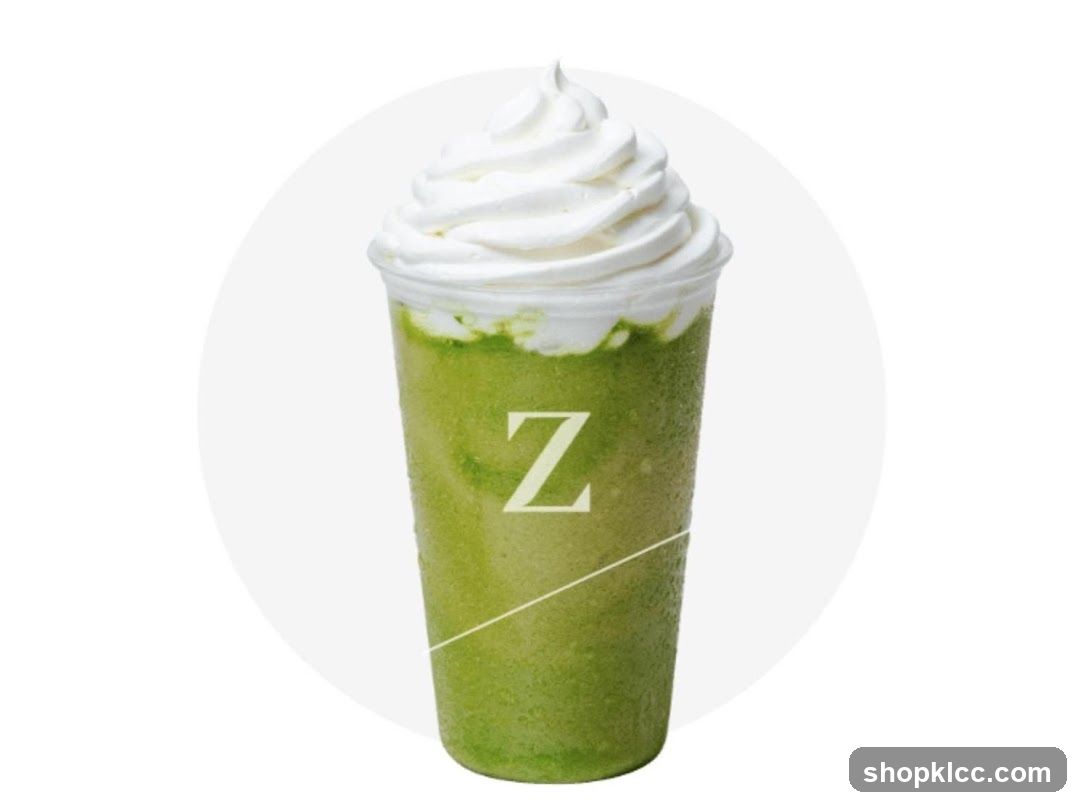 Matcha Latte with Whipped Cream