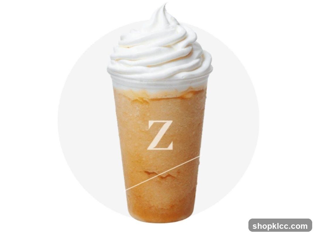 Frozen Drink with Whipped Cream