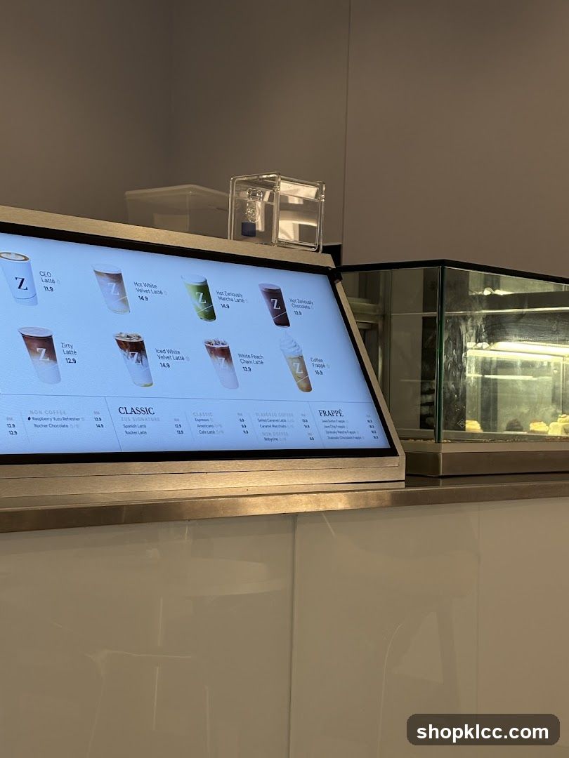 Digital Menu Board Display