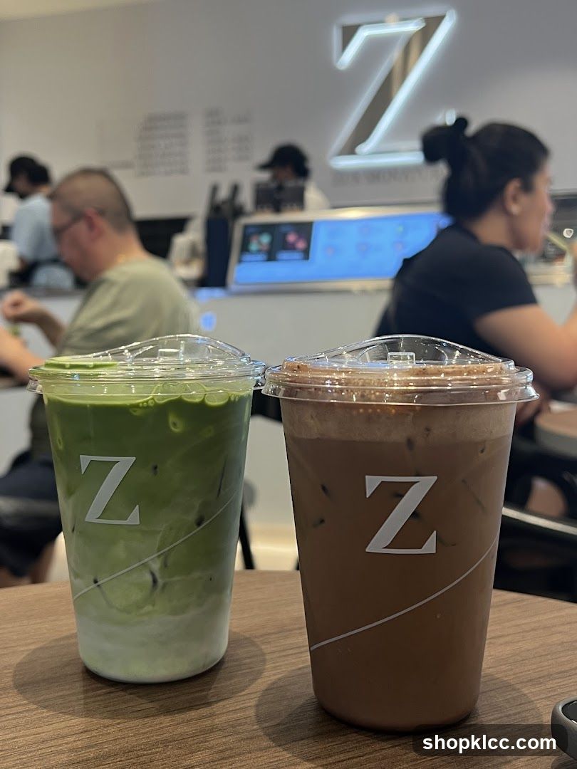 Matcha and Coffee Drinks at Cafe Z