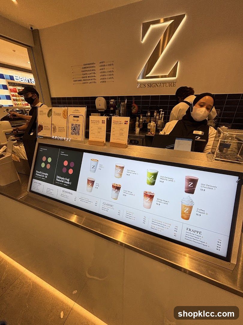 Zus Coffee Shop Interior