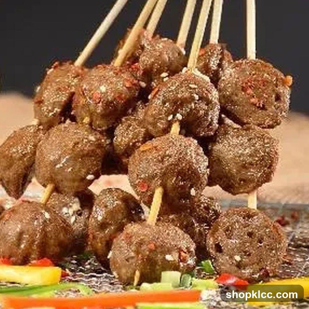 Meatballs on Skewers