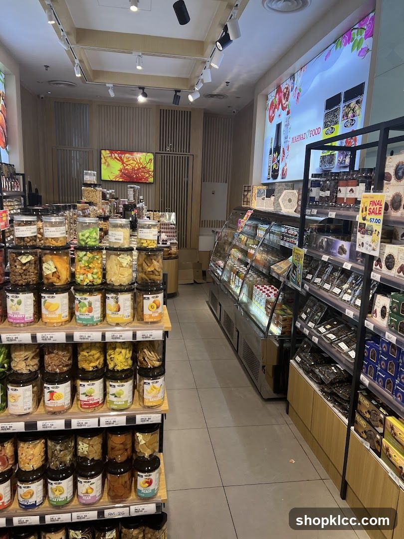 Interior of a specialty food store