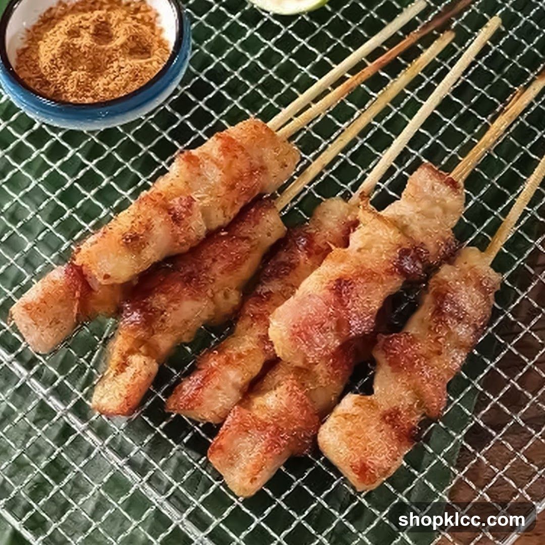 Grilled Skewers with Dipping Powder