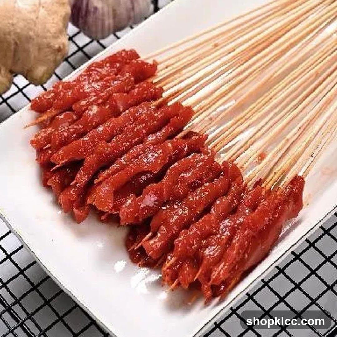 Skewered Raw Meat