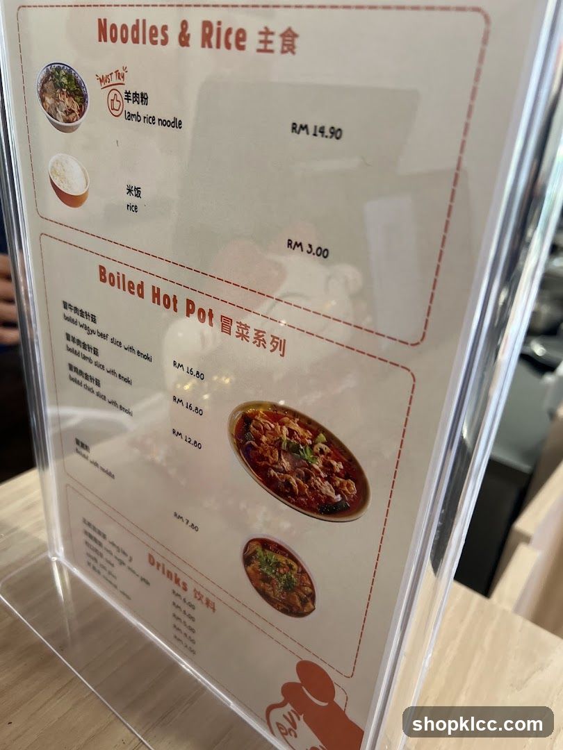 Noodles & Rice, Boiled Hot Pot, Drinks