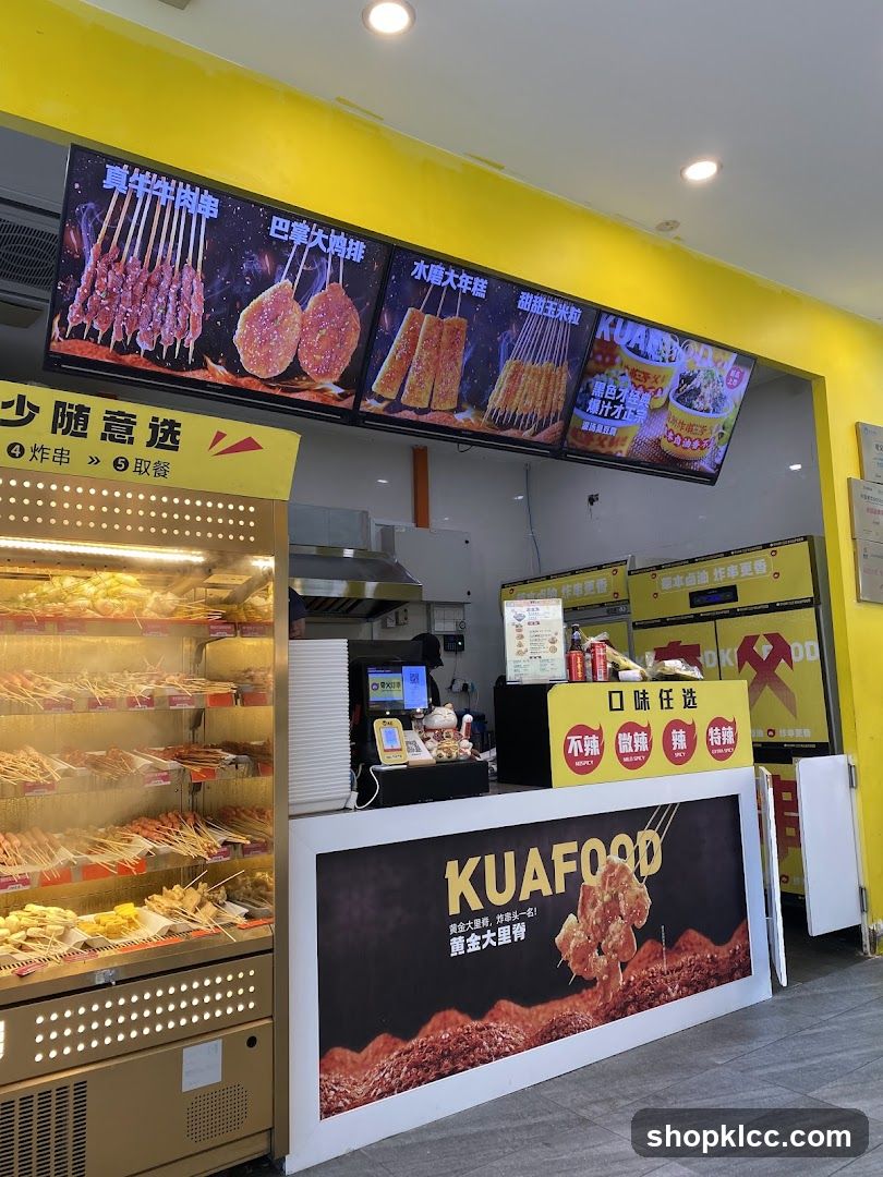 Food Stall with Skewers