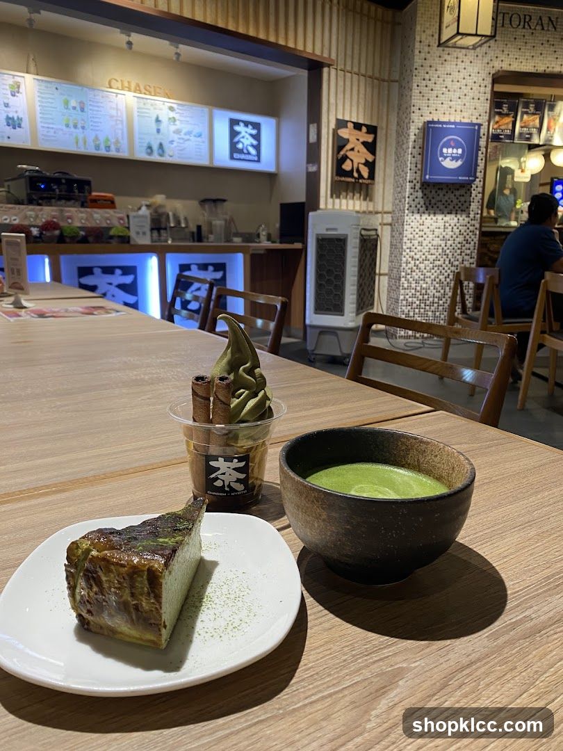 Matcha Desserts and Drink