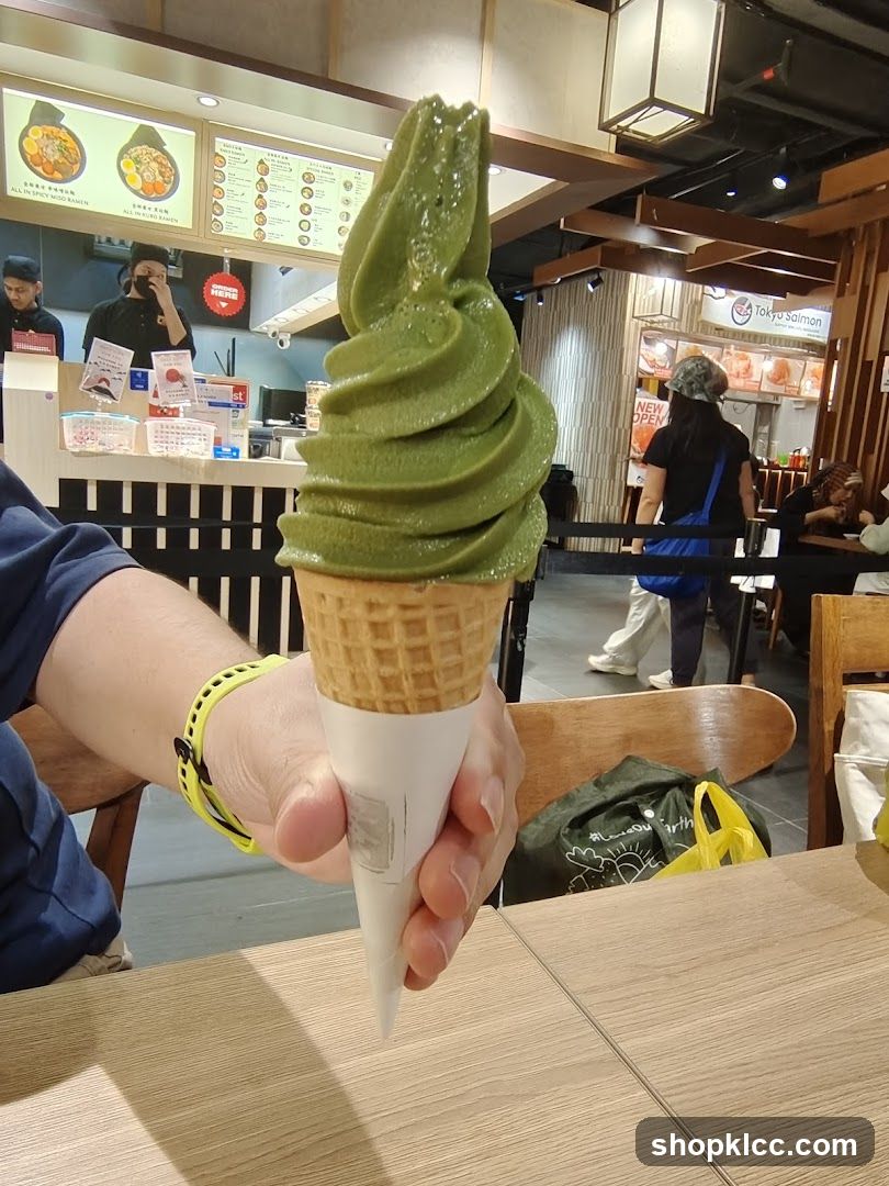 Matcha Soft Serve Ice Cream