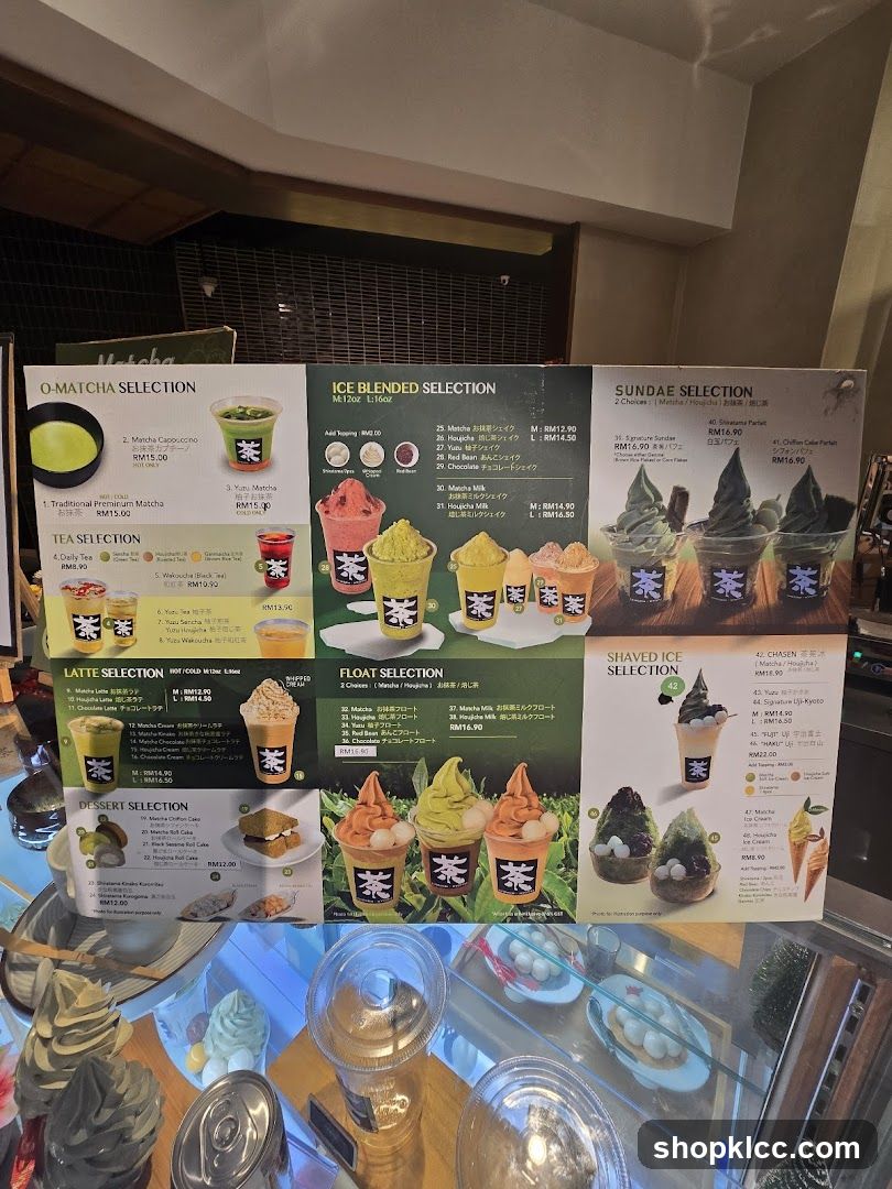Matcha Menu
