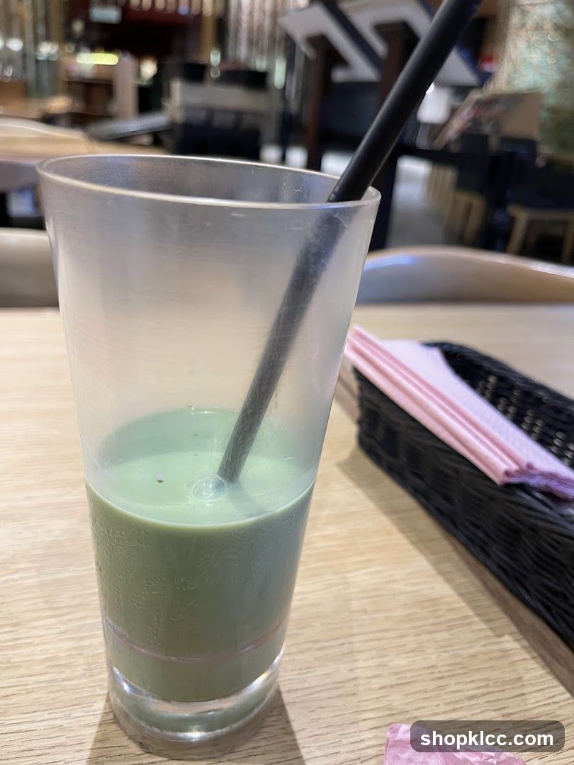 Green Drink with Straw