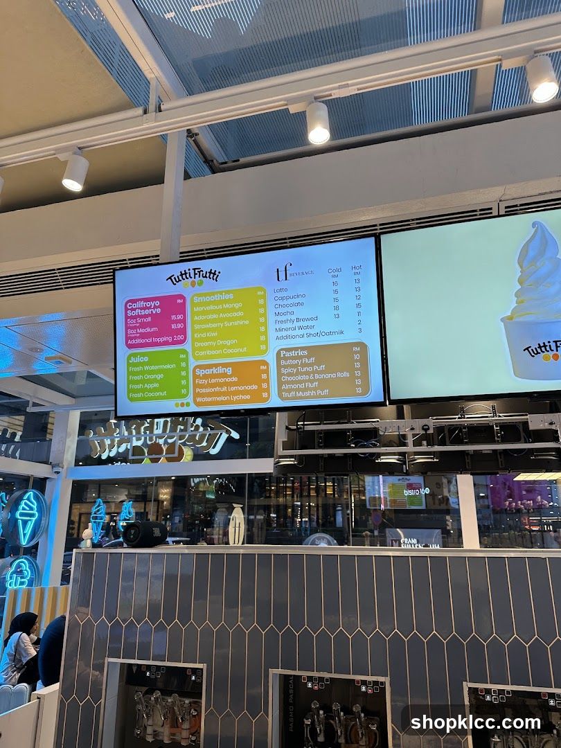 Tutti Frutti Menu Board