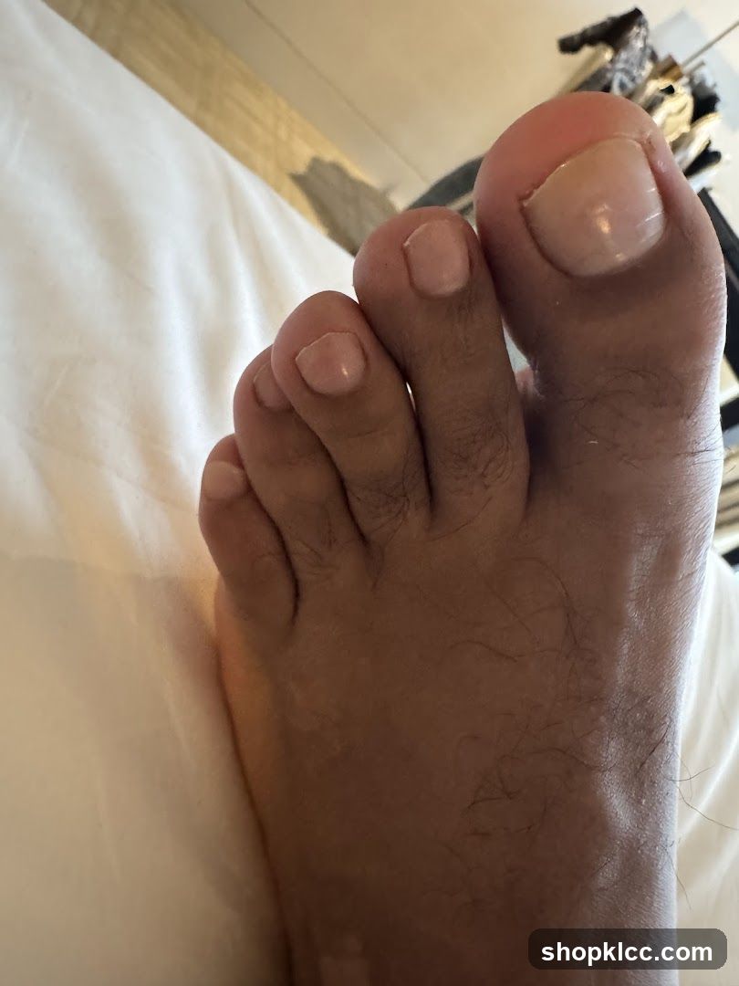 Foot on Bed