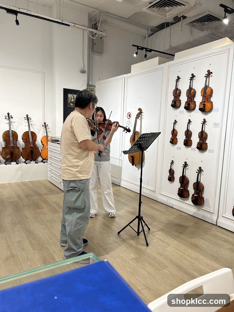 Violin lesson