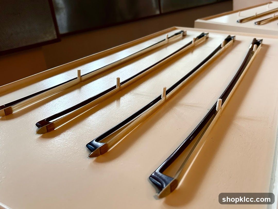 Violin Bows on Display