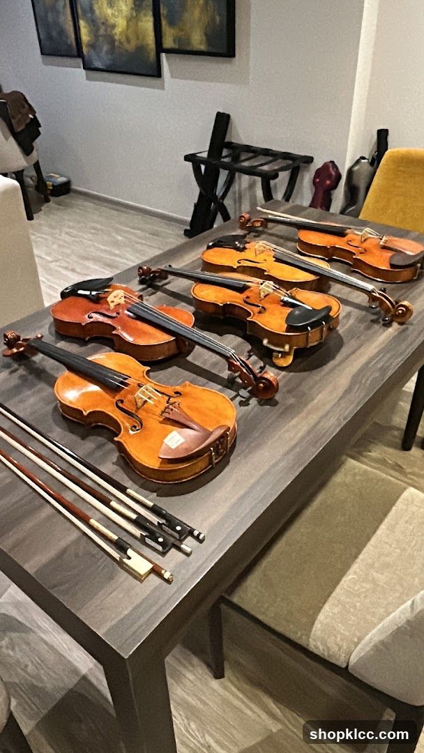 Violins and Bows on a Table