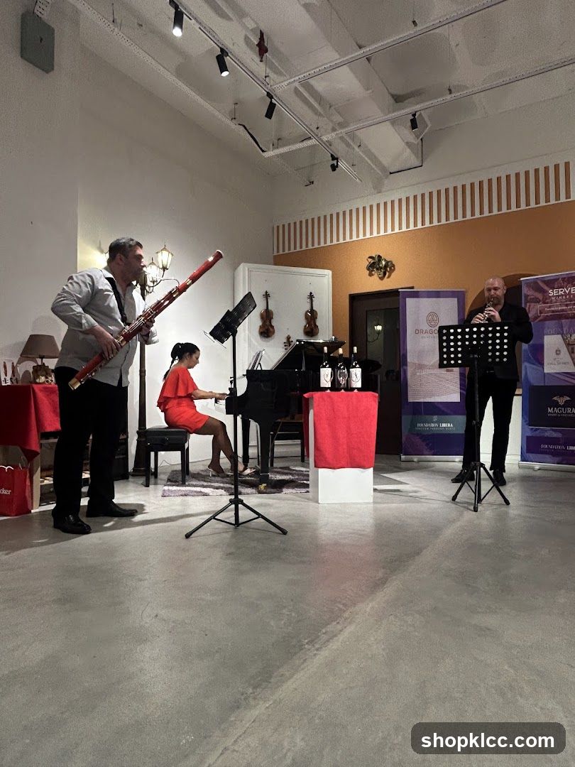 Musicians performing at an event