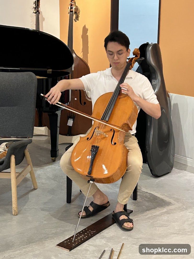 Man playing cello
