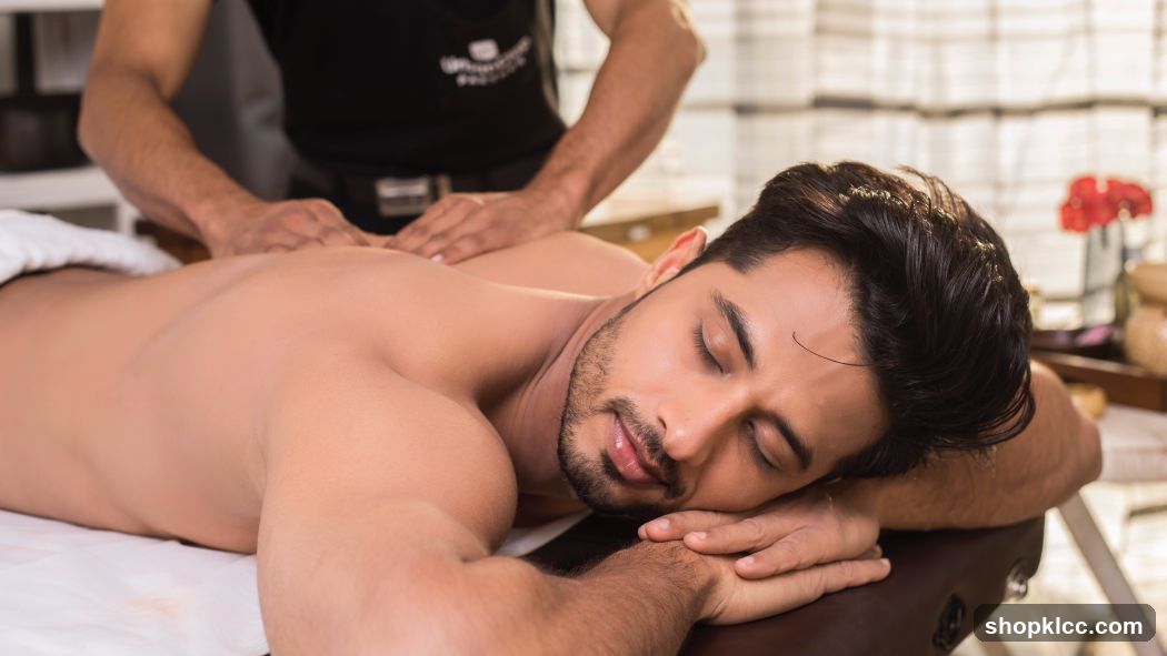Man Receiving a Back Massage