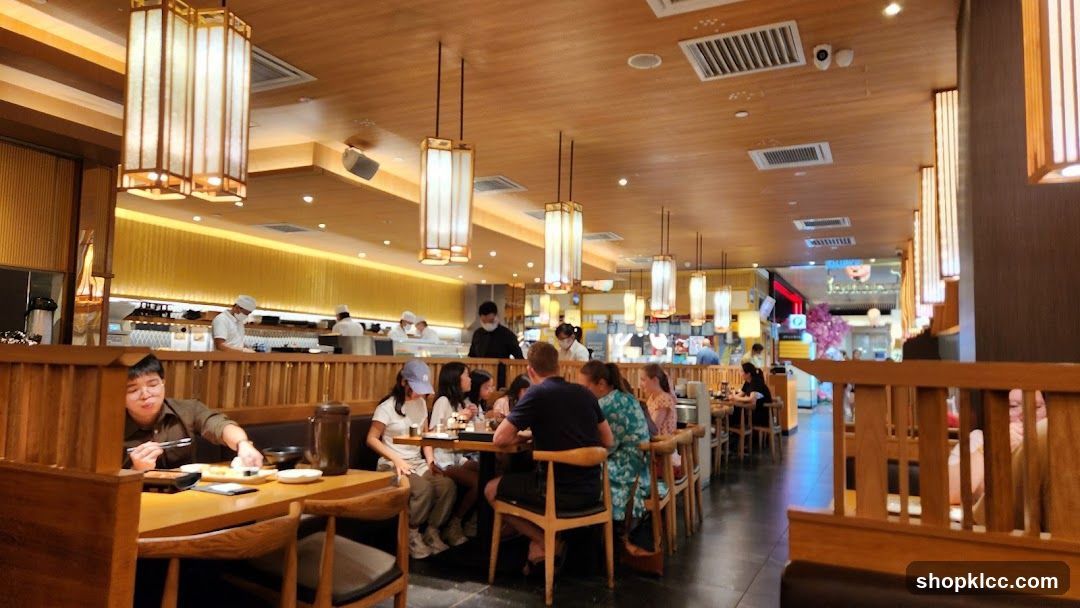 Restaurant Interior with Diners