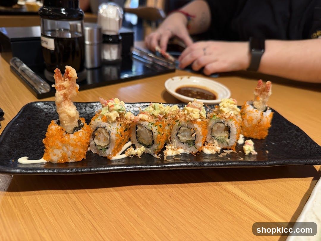 Sushi Platter with Tempura Shrimp
