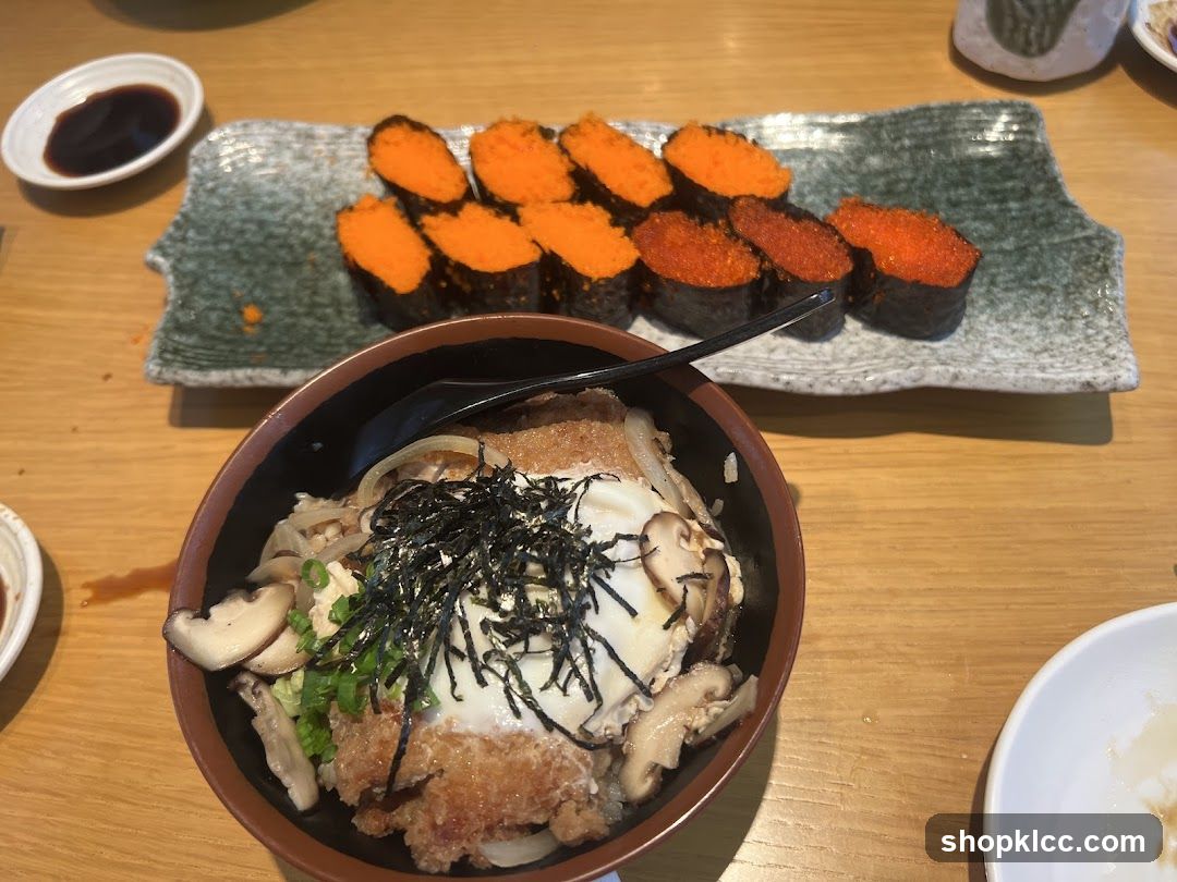 Sushi and Rice Bowl Meal