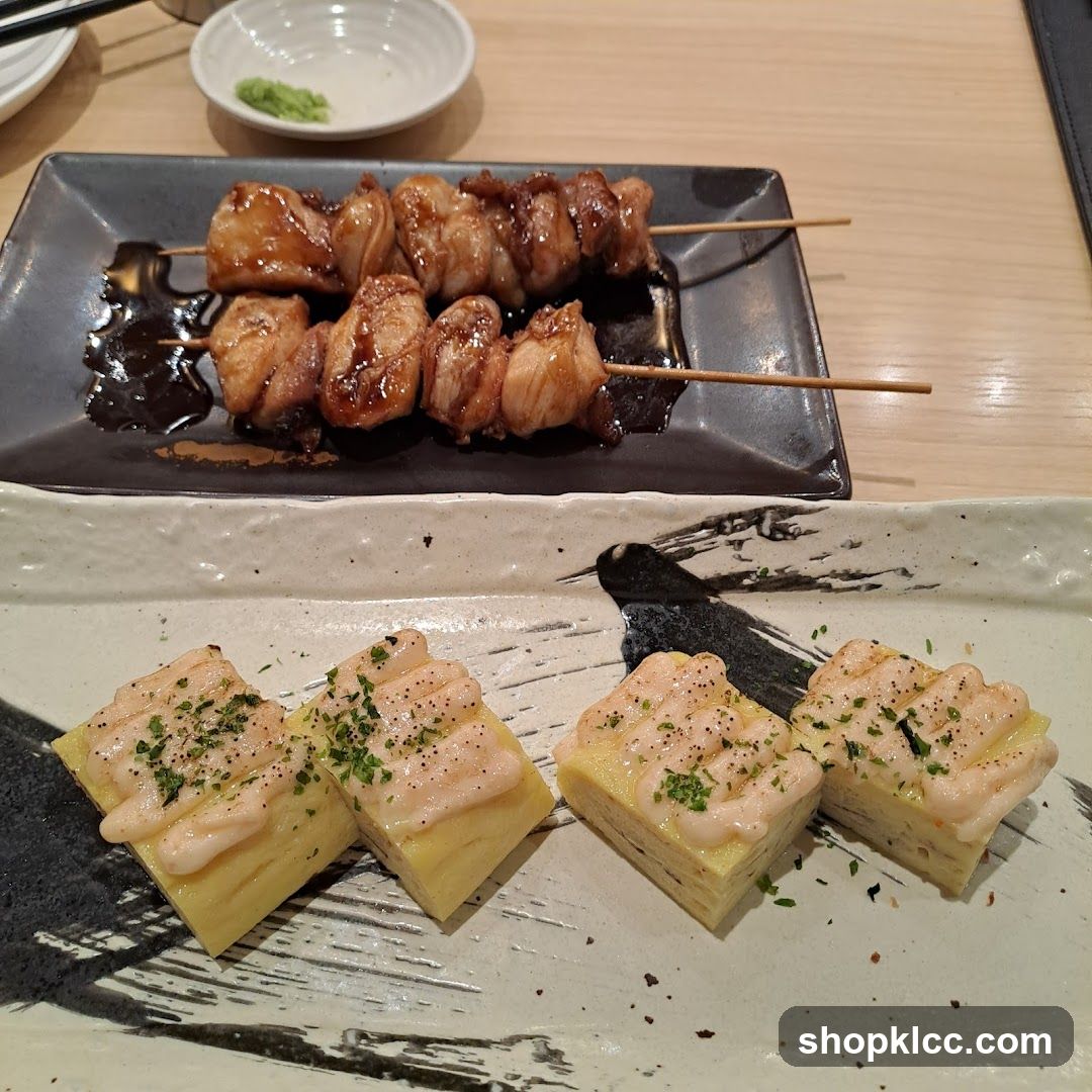 Japanese Skewers and Oysters