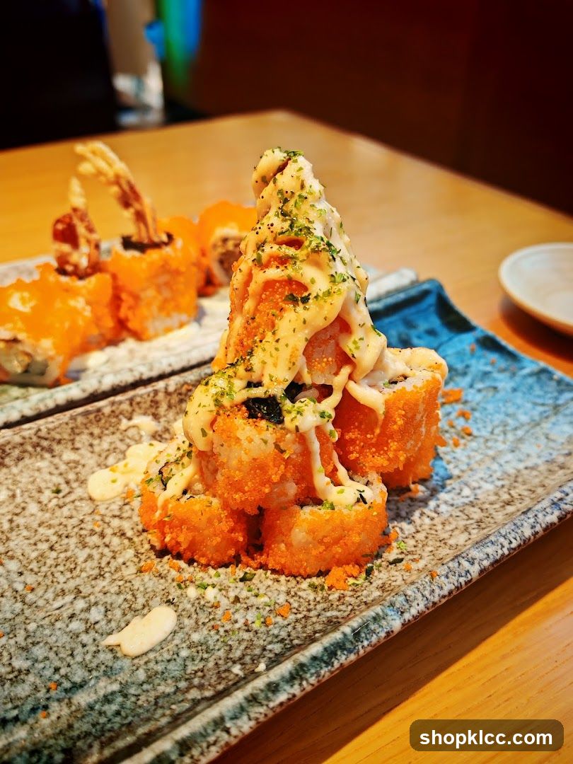 Sushi Platter with Tempura Rolls