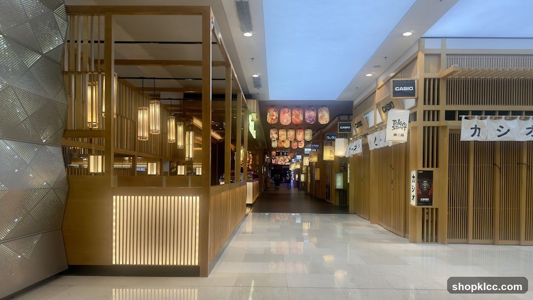 Japanese-style shopping corridor interior