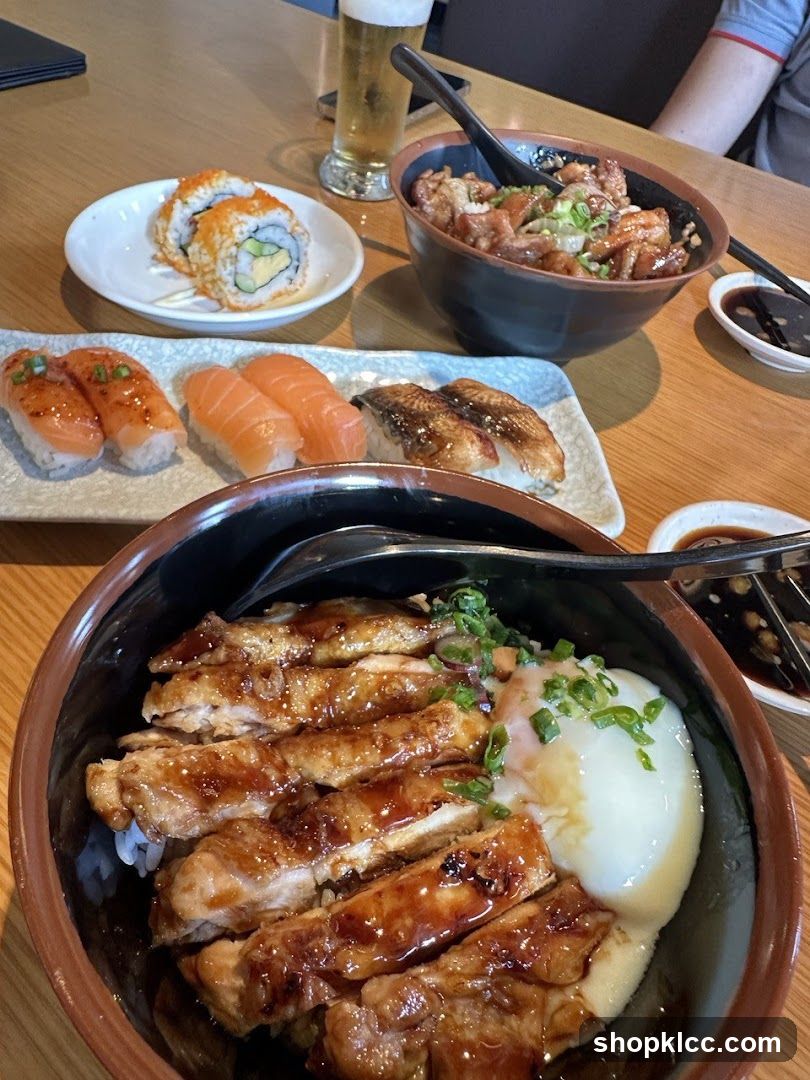 Japanese Restaurant Meal Spread