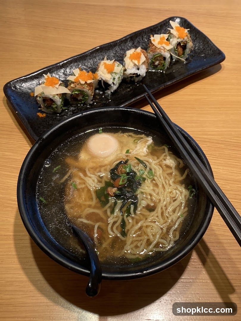 Ramen and Sushi Platter