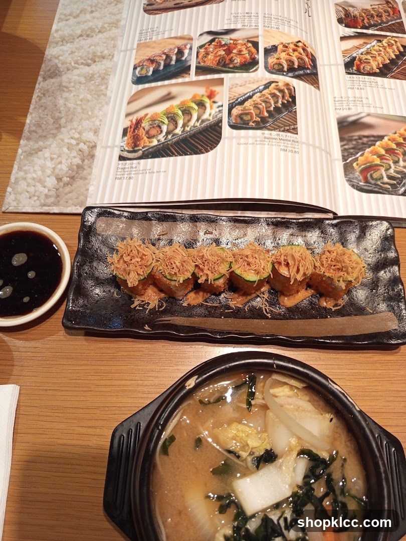 Sushi and Soup Meal