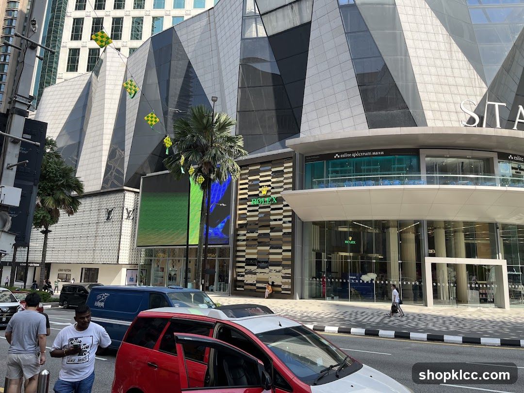 Urban Street Scene with Modern Architecture