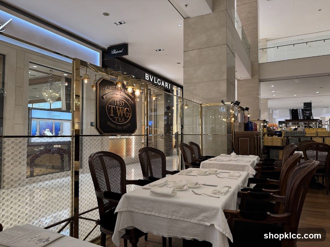 Restaurant Interior with Shop Front View