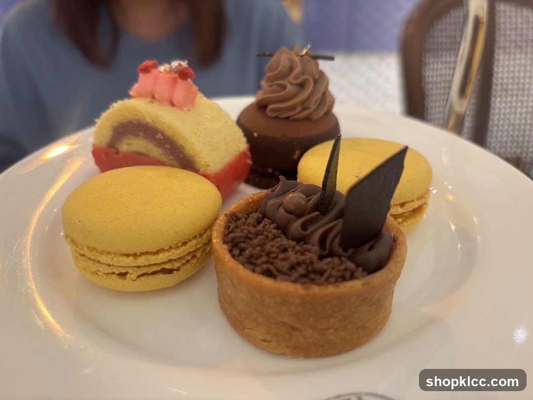 Assorted Pastries on a White Plate