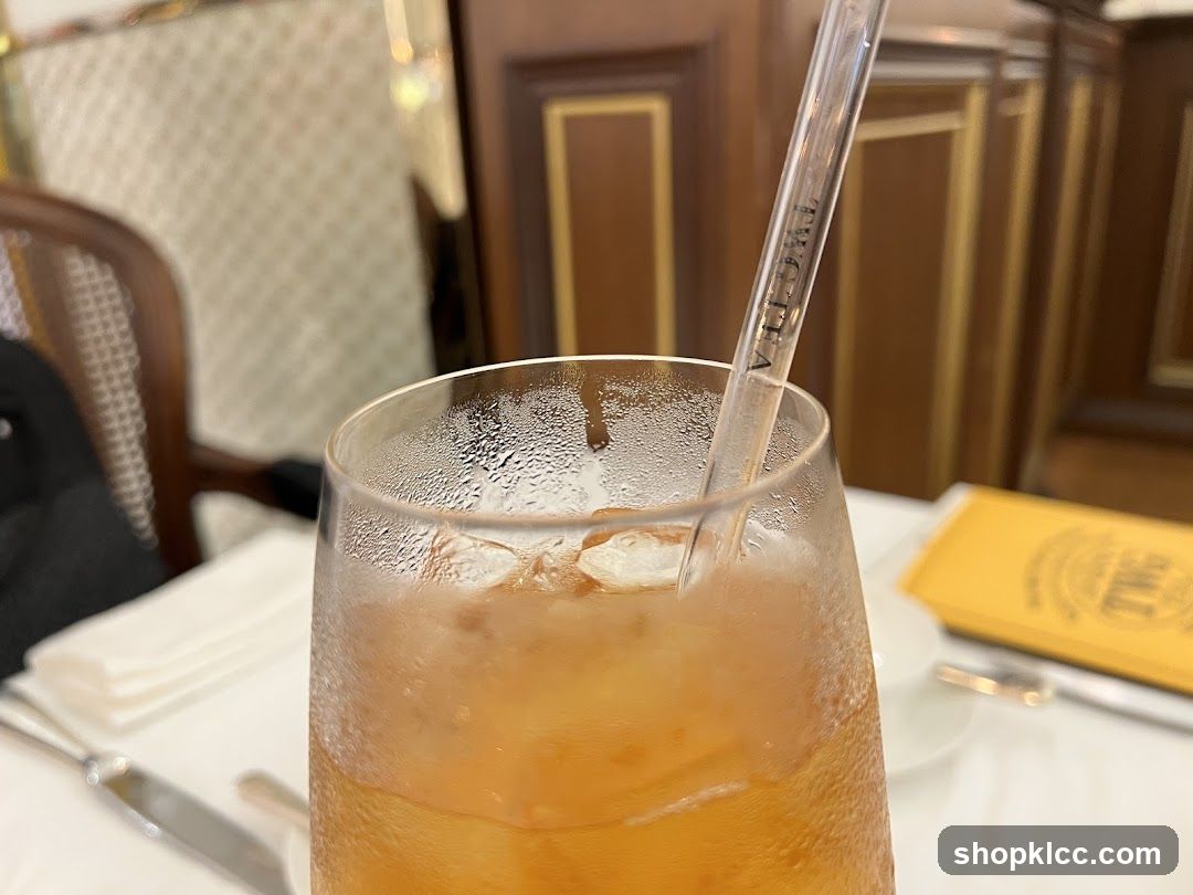 Iced Drink with Straw