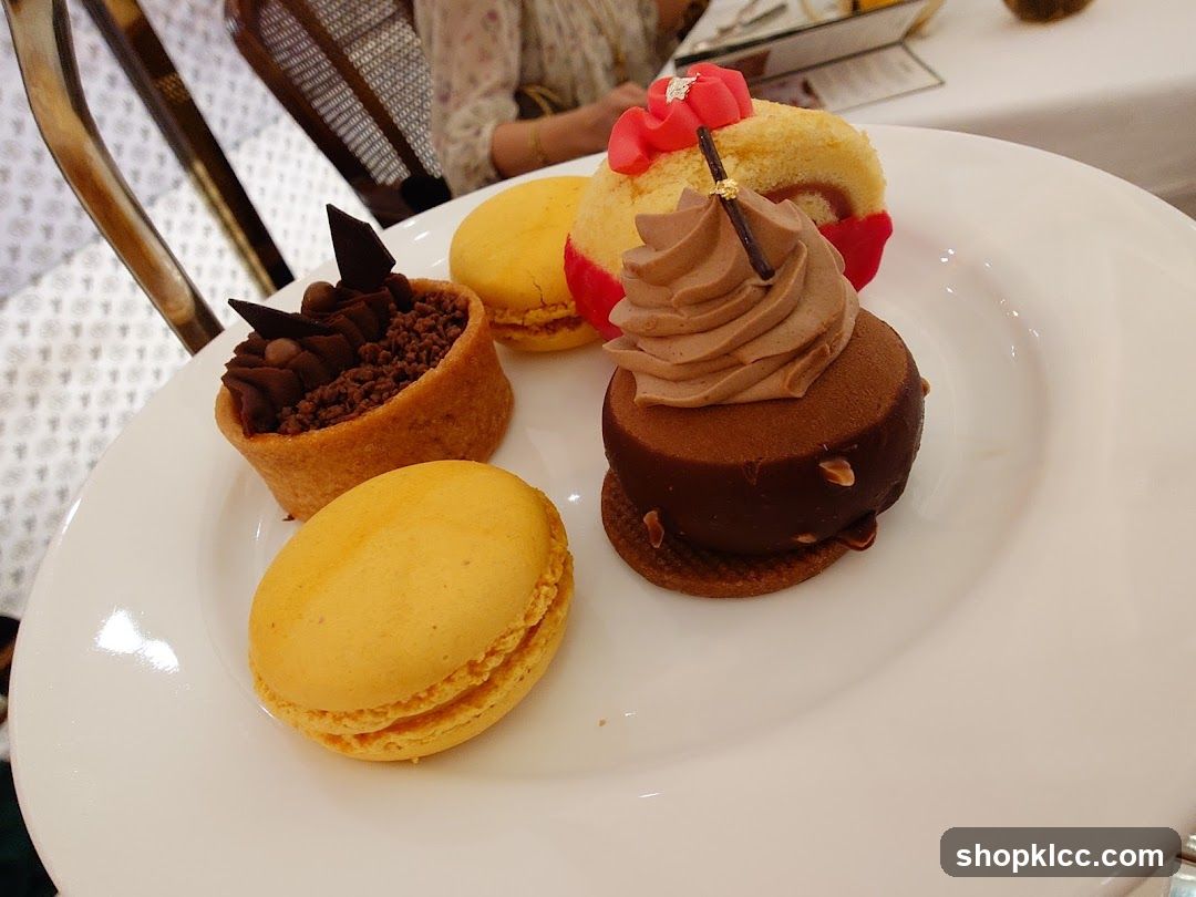 Assorted Pastries on a White Plate