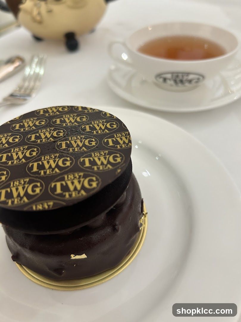 TWG Tea Dessert and Cup of Tea
